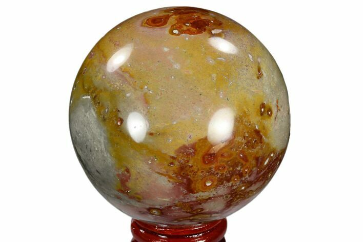 Polished Polychrome Jasper Sphere - Madagascar #118126